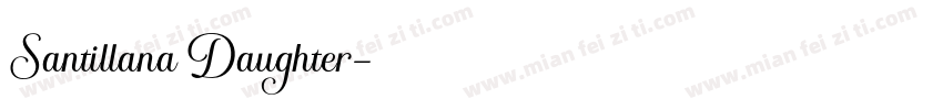 Santillana Daughter字体转换